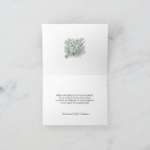 Katholieke Bloemen Trouwen Mary & Joseph Bedankkaart (Binnen)