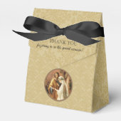 Katholieke bruid & bruidegom Mary St. Joseph Gold Bedankdoosjes (Voorkant Zijde)