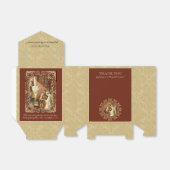 Katholieke bruid & bruidegom Mary St. Joseph Gold Bedankdoosjes (Uitgevouwen)