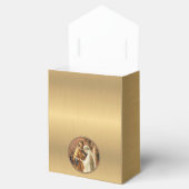 Katholieke bruid & bruidegom Mary St. Joseph Gold Bedankdoosjes (Geopend)