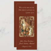 Katholieke bruidsbruine bruidegom van de Favor (Voorkant / Achterkant)