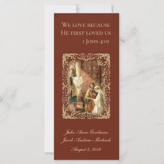 Katholieke bruidsbruine bruidegom van de Favor (Voorkant)