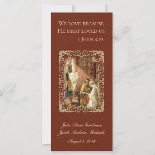 Katholieke bruidsbruine bruidegom van de Favor