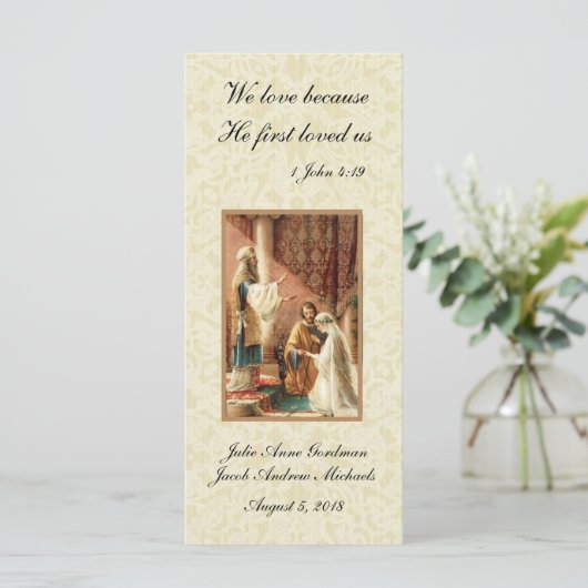 Katholieke bruidsbruine bruidegom van de Favor (Staand voorkant)