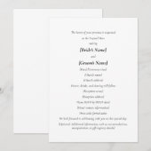 Katholieke bruiloft | Bruid en bruidegom organiser Kaart (Voorkant / Achterkant)