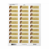Katholieke bruiloft Elegant Gold Virgin Mary Josep Etiket (Full Sheet)