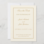  katholieke bruiloft Elegant Save the Date (Achterkant)