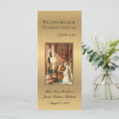 katholieke bruiloft Favor Gold Shimmer (Staand voorkant)