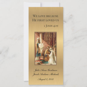 katholieke bruiloft Favor Gold Shimmer