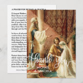 Katholieke bruiloft gebed Kaart | Bedankt Overlay (Voorkant / Achterkant)