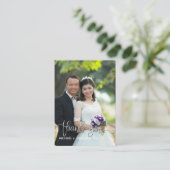 Katholieke bruiloft gebed Kaart | Bedankt Overlay Visitekaartje (Staand voorkant)