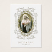 Katholieke Bruiloft Gebed Kaart met Maagd Jezus (Voorkant)