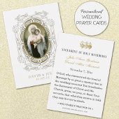 Katholieke Bruiloft Gebed Kaart met Maagd Jezus