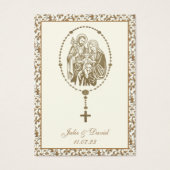 Katholieke bruiloft Heilige Gezin Visitekaartje (Voorkant)