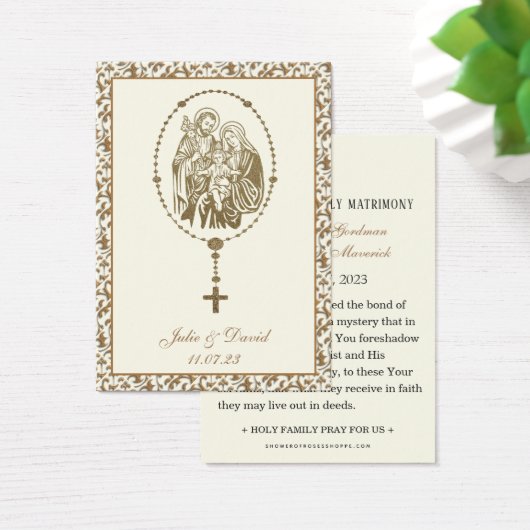 Katholieke bruiloft Heilige Gezin Visitekaartje (Bureau)
