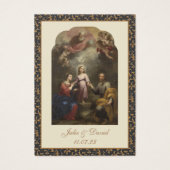 Katholieke bruiloft Heilige Gezin Visitekaartje (Voorkant)