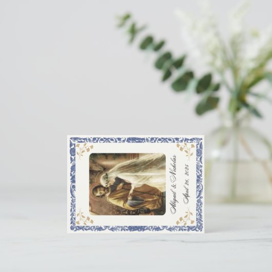 Katholieke bruiloft Heilige Kaart (Staand voorkant)