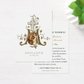 Katholieke bruiloft Heilige Kaart Marian Cross (Bureau)