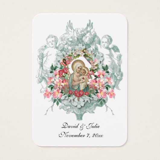 Katholieke bruiloft Heilige Kaart Mary en Jesus Fl (Voorkant)