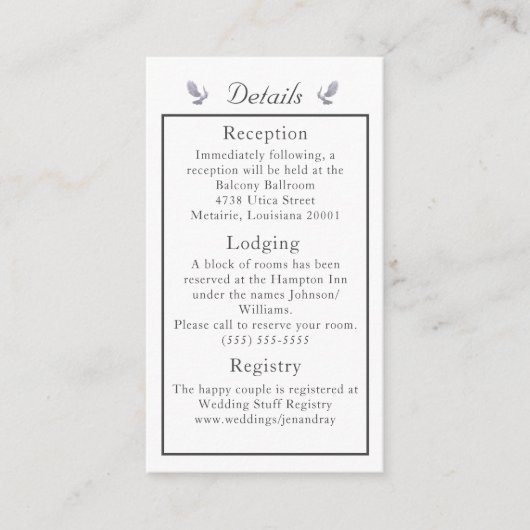  katholieke bruiloft — Kaart details (Voorkant)