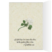 Katholieke bruiloft Kaart Rozenkrans Bruid Bruideg (Binnen (Links))