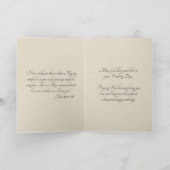  Katholieke bruiloft Kaart w / Schrift & vers (Binnen)