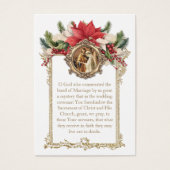 Katholieke bruiloft kerstgebed Kaart (Voorkant)