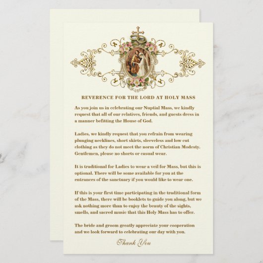 katholieke bruiloft - kleingste kerkgenootschap (Voorkant / Achterkant)