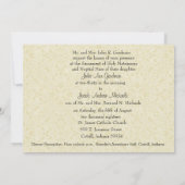 Katholieke bruiloft Mary Joseph Lace uitnodiging (Achterkant)