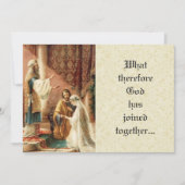 Katholieke bruiloft Mary Joseph Lace uitnodiging (Voorkant)