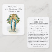 Katholieke bruiloft Mary Religieuze Heilige Kaart Visitekaartje (Voorkant / Achterkant)
