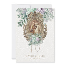 Katholieke bruiloft mintgroene lavendel