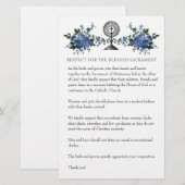 Katholieke bruiloft Modest Church Attire Blue Roze Briefpapier (Voorkant / Achterkant)