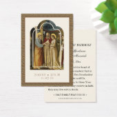 Katholieke bruiloft Prayer Espousal Virgin Mary Visitekaartje (Bureau)