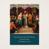 Katholieke bruiloft Prayer Favor Heilige Kaart (Voorkant)