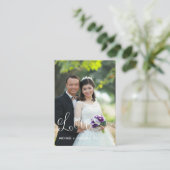 Katholieke bruiloft Prayer Heilige Kaart | Manuscr Visitekaartje (Staand voorkant)