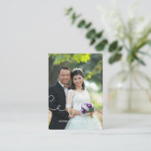 Katholieke bruiloft Prayer Heilige Kaart | Manuscr Visitekaartje (Staand voorkant)