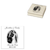 Katholieke bruiloft Save the Date Religieus Rubberstempel (Gestempeld)