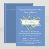 Katholieke bruiloft Uitnodigingen Botanische Green (Voorkant / Achterkant)