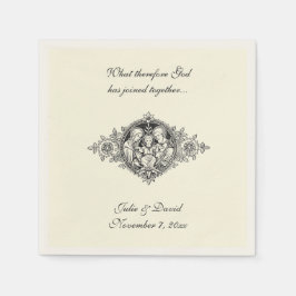 katholieke bruiloft voor de Heilige Familie Ecru N Servet