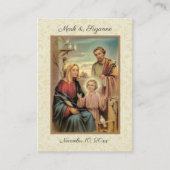 Katholieke bruiloft voor de Heilige Gezin Heilige  Visitekaartje (Voorkant)