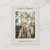 Katholieke bruiloft voor de Heilige Gezin Heilige  Visitekaartje (Voorkant)
