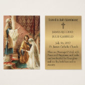 Katholieke bruiloft voor de Heilige Kaart Bride Gr (Voorkant /achterkant)