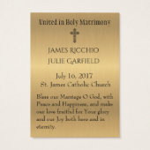 Katholieke bruiloft voor de Heilige Kaart Bride Gr (Achterkant)