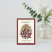 Katholieke bruiloft voor Guadalupe Heilige Kaart Visitekaartje (Staand voorkant)
