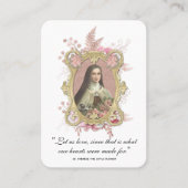 katholieke bruiloft voor St. Therese  Rozen Visitekaartje (Voorkant)