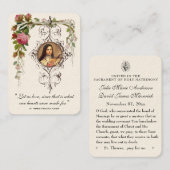 katholieke bruiloft voor St. Therese  Rozen Visitekaartje (Voorkant / Achterkant)