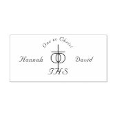 Katholieke bruiloft  zelfinktende stempel (Design)