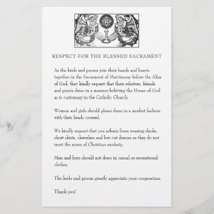 Katholieke Buurdste Kerk Attire voor gasten Briefpapier