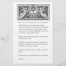 Katholieke Buurdste Kerk Attire voor gasten Briefpapier